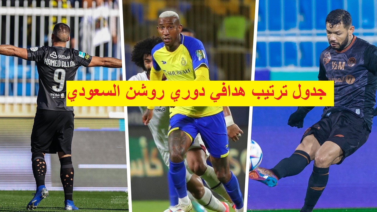 جدول ترتيب هدافي دوري روشن السعودي موسم 2022 / 2023